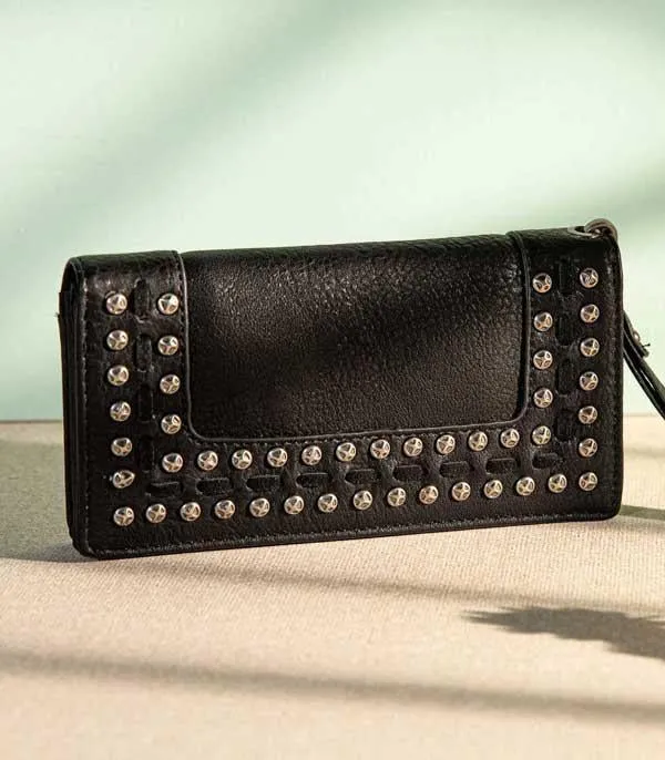 Wrangler studded wallet