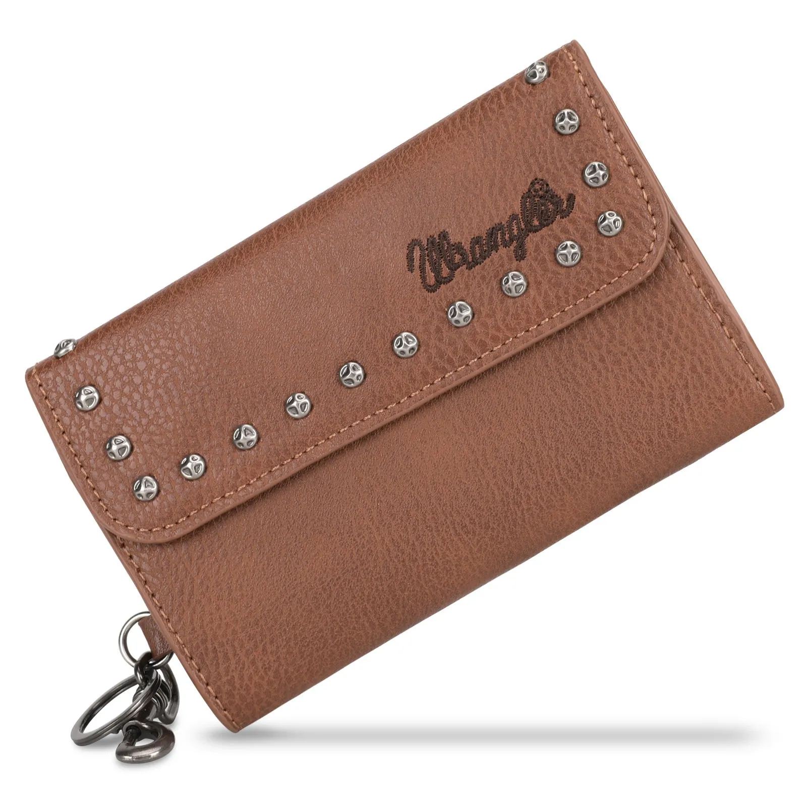 WRANGLER TRI FOLD WALLET IN BROWN