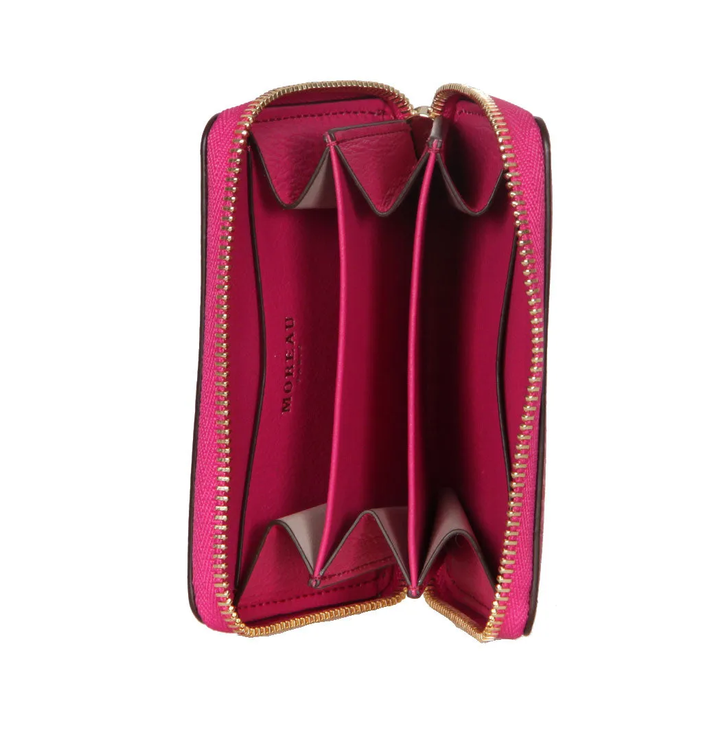 Zip Mini Wallet, Fuchsia